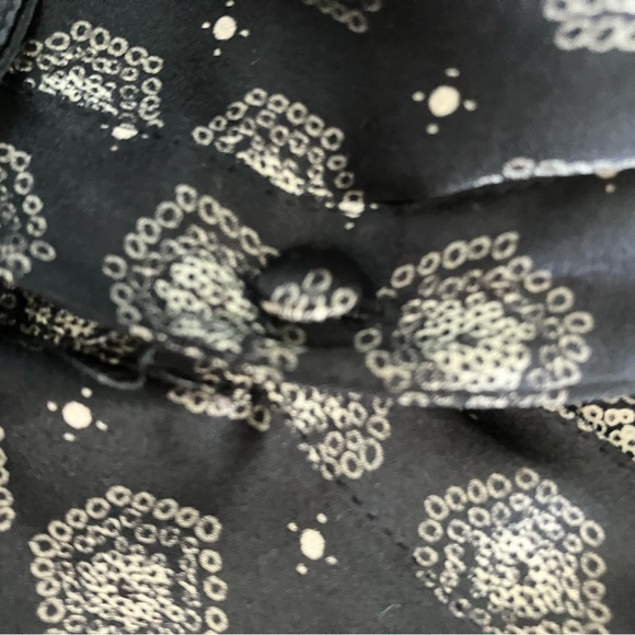 JOIE Izzy 100% Silk Black Geometric Print Tunic Blouse Small - Picture 4 of 7